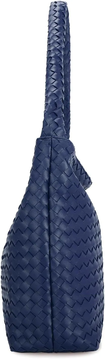 E Woven Shoulder Bag for Women Large Tote Hobo Bag Top Handle Handbag