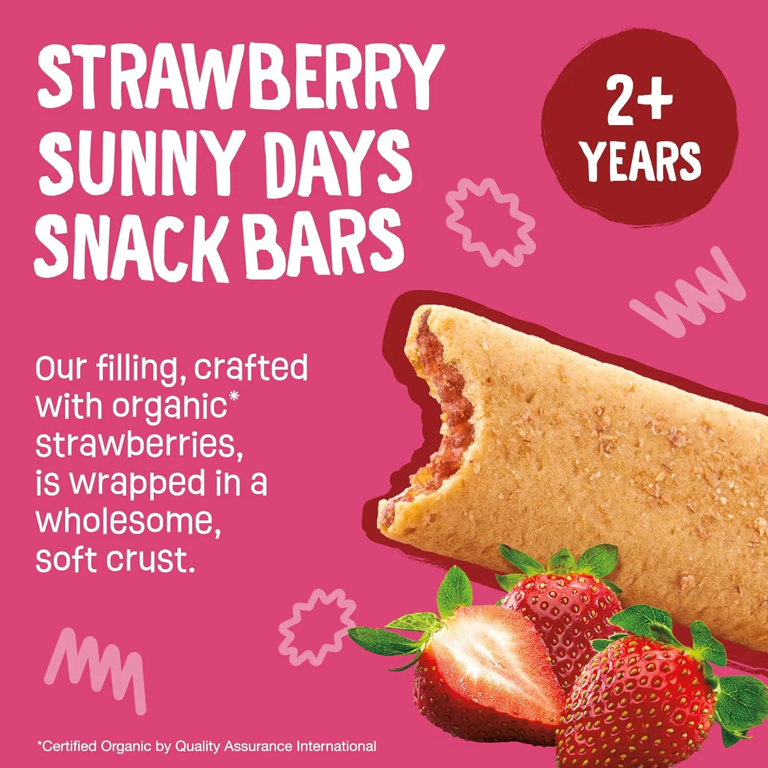 Earth's Best Organic Sunny Days Snack Bars for Toddlers 2 Years Old and Up, Strawberry Flavored with Other Natural Flavors, 7 ct (Pack of 6)