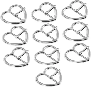 Elegant Heart Belt Buckle Heart Shape Buckle Bar for Belt Enhancement Heart Shaped Waist Buckle
