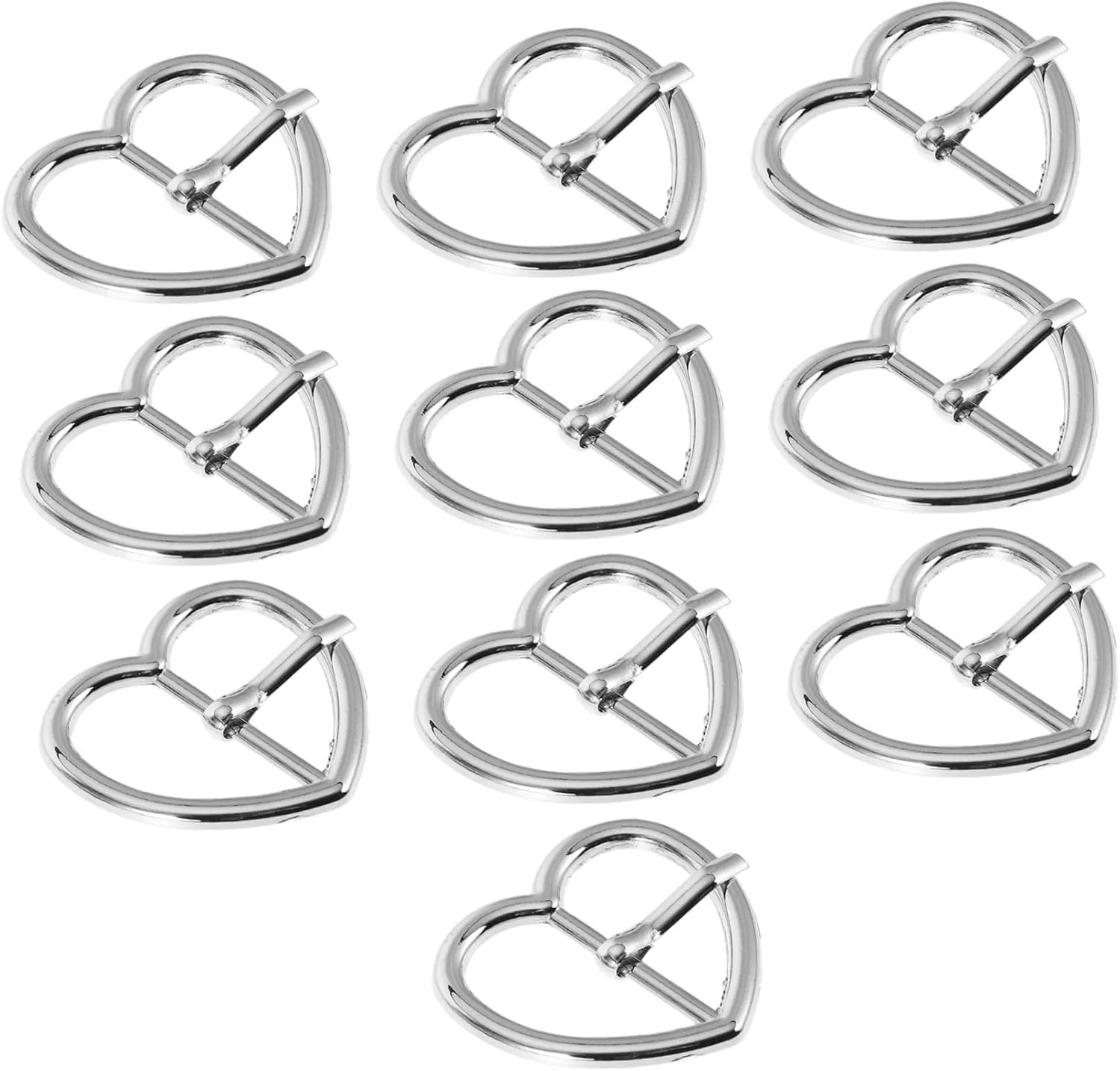 Elegant Heart Belt Buckle Heart Shape Buckle Bar for Belt Enhancement Heart Shaped Waist Buckle