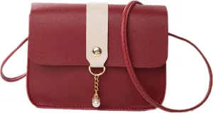 Elegant Women's Bag Chain Underarm Shoulder Crossbody - Small Square Mini Leather Handbags with Travel