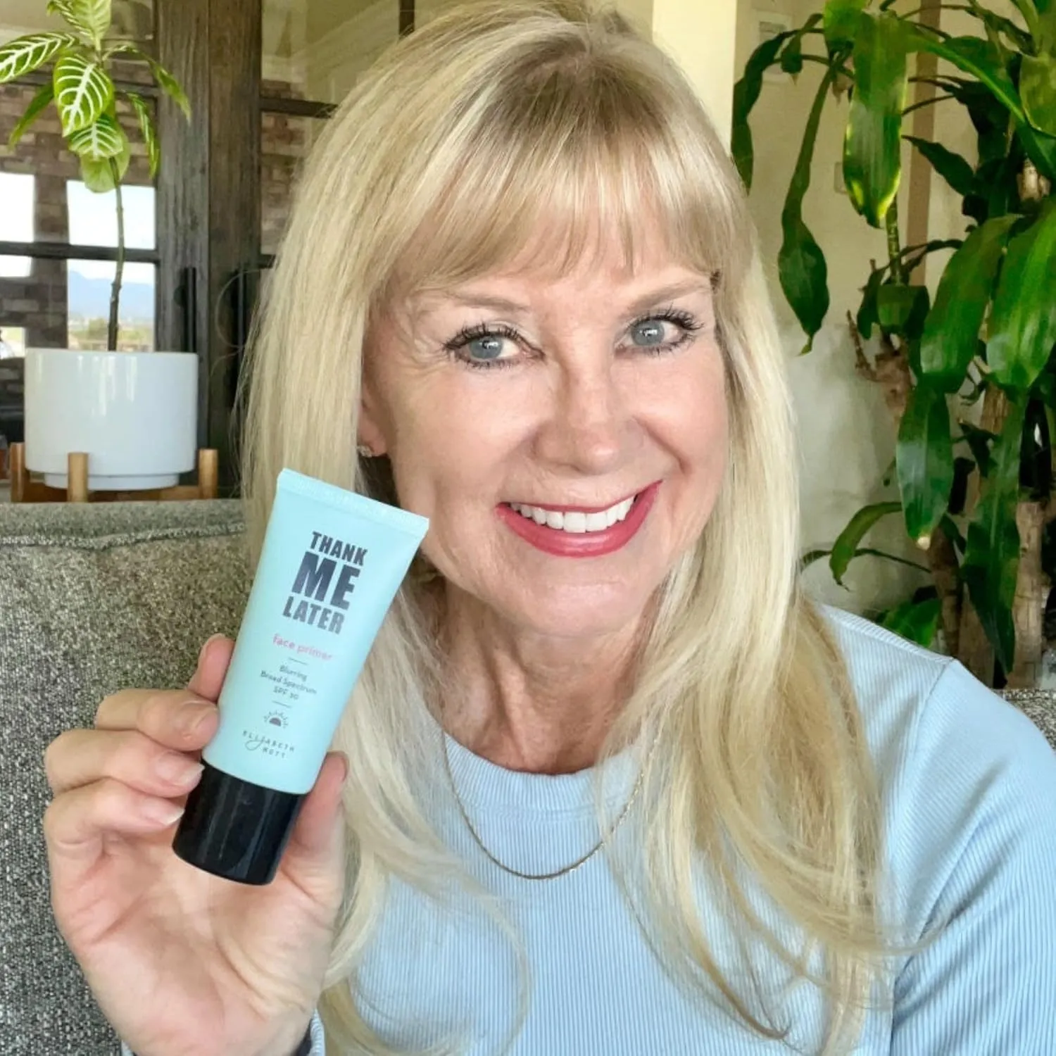 Elizabeth Mott Thank Me Later Blurring Face Primer SPF 30 – Hydrating Makeup Base for Smooth, Flawless Skin & All-Day Wear – Long-Lasting, Lightweight, Pore-Minimizing Formula – 30g, Cruelty-Free