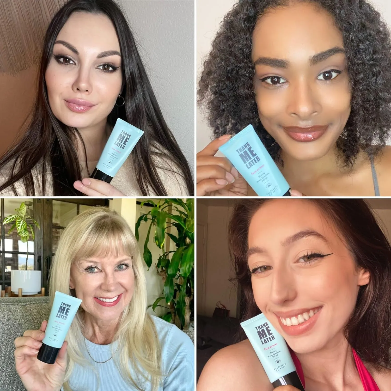 Elizabeth Mott Thank Me Later Blurring Face Primer SPF 30 – Hydrating Makeup Base for Smooth, Flawless Skin & All-Day Wear – Long-Lasting, Lightweight, Pore-Minimizing Formula – 30g, Cruelty-Free