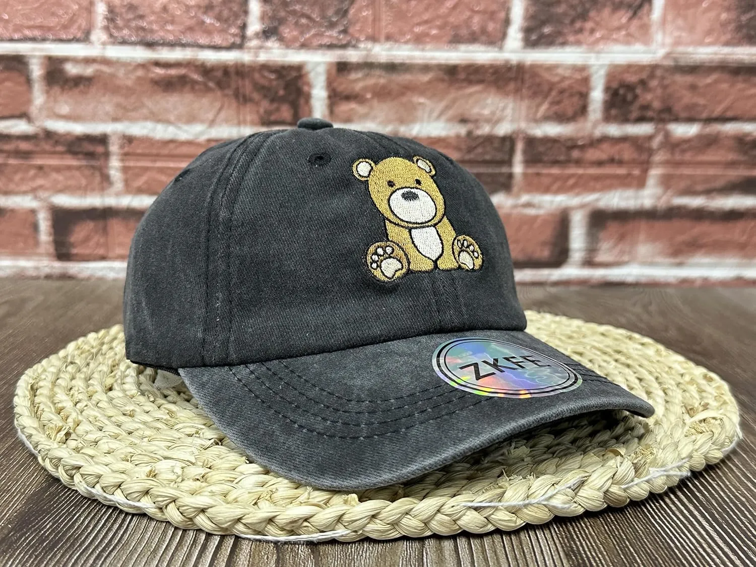 Embroidered Animal Baseball Hats for Boy and Girl