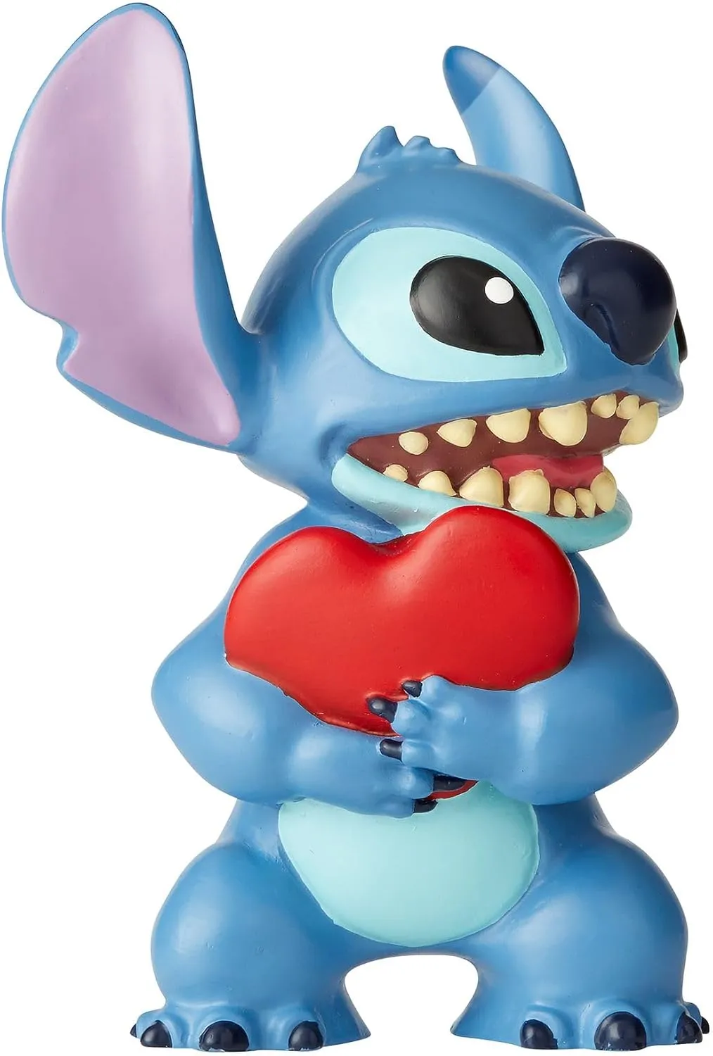 Enesco Disney Showcase Lilo and Stitch Heart Mini Figurine, 2.5 Inch, Multicolor
