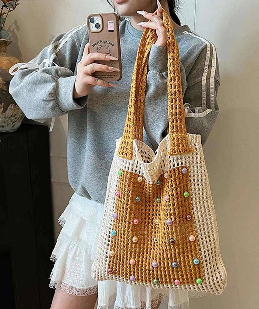 Epsion 2025 Woven Tote Bag for Women Summer Handbag Chic Hobo Handle Purse Shoulder Bag Beach Travel