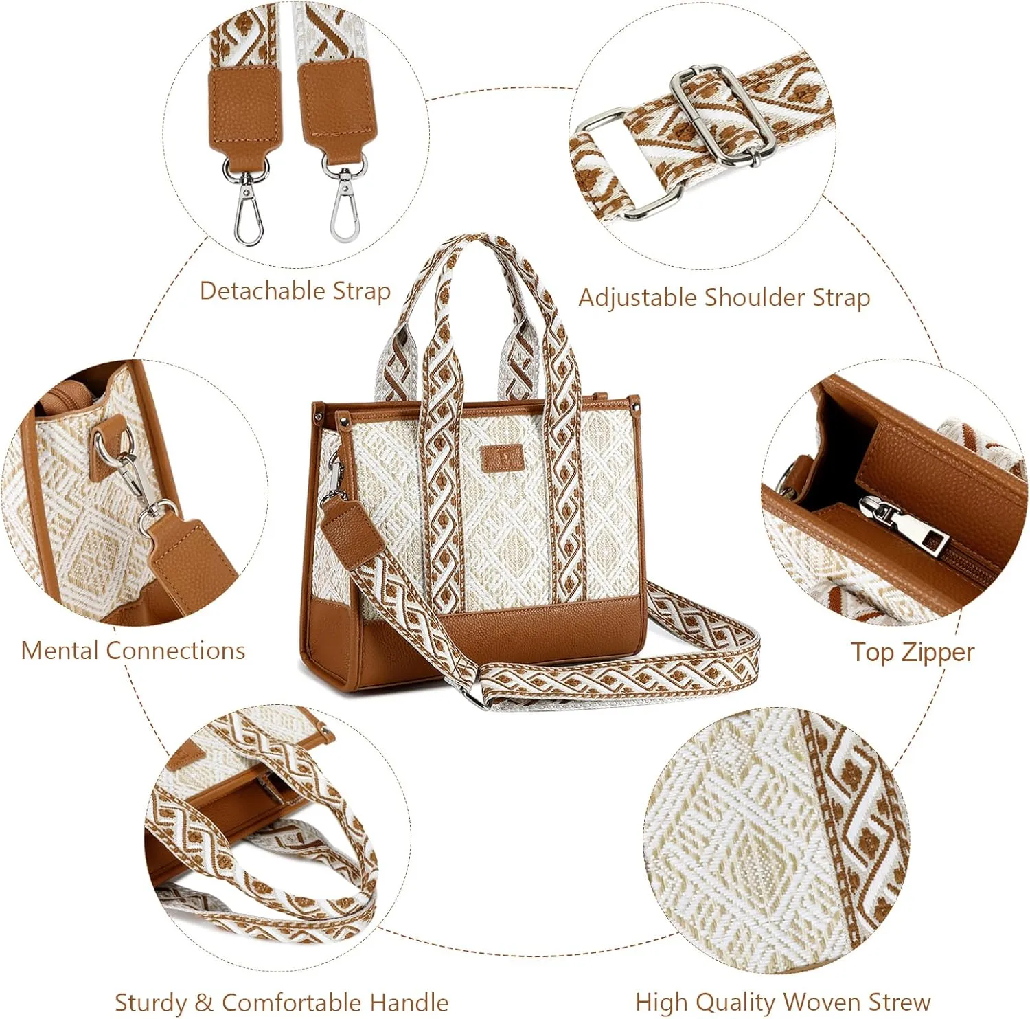 Eslcorri Satchel Purses and Handbags for Women, Small Crossbody Tote Bag Trendy Shoulder Bag Gifts for Mom Ladies