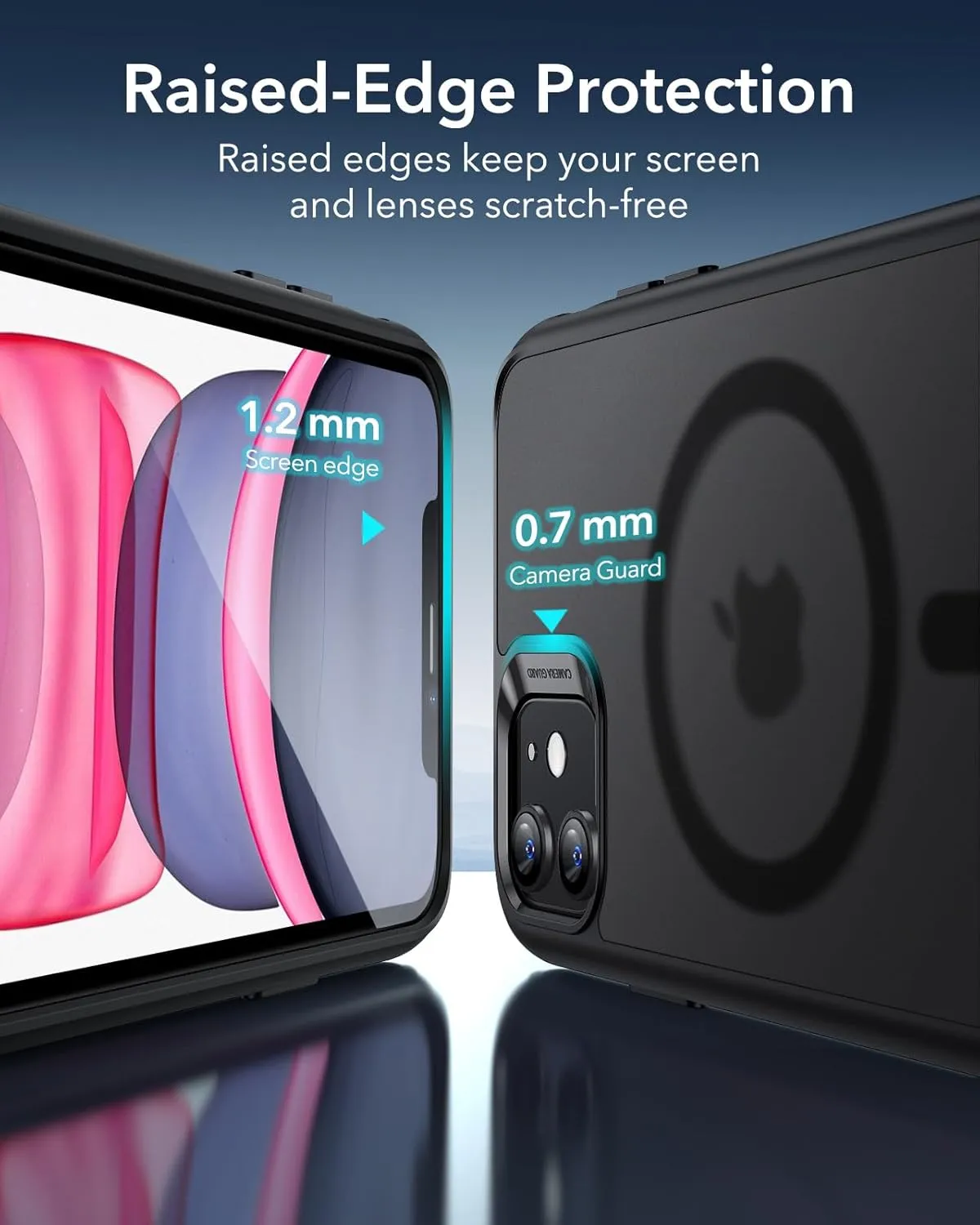 ESR for iPhone 11 Case, Compatible with MagSafe, Shockproof Military-Grade Protection, Magnetic Phone Case for iPhone 11 Case, Frosted Black
