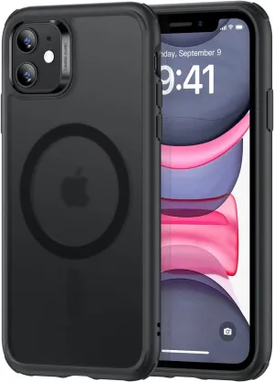 ESR for iPhone 11 Case, Compatible with MagSafe, Shockproof Military-Grade Protection, Magnetic Phone Case for iPhone 11 Case, Frosted Black