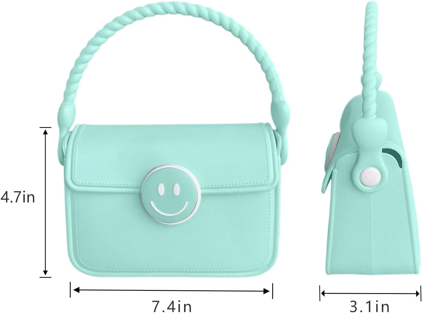 EVA Handbag Shoulder Bag Armpit Purse Wristlet Waterproof Durable Magnetic Closure for Outdoor Commuting Casual Photo Taking