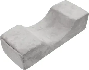 Eyelash Extension Velvet Lash Pillow Beauty Salon Memory Foam Neck Pillow for Lash Extension Grafting Make Up(Gray)