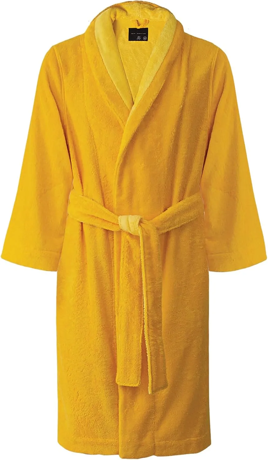 Faccia dei Colori, Luxury Women's Robe & Slippers Set in Bi-face Daffodil-Golden Haze, Crafted in Europe