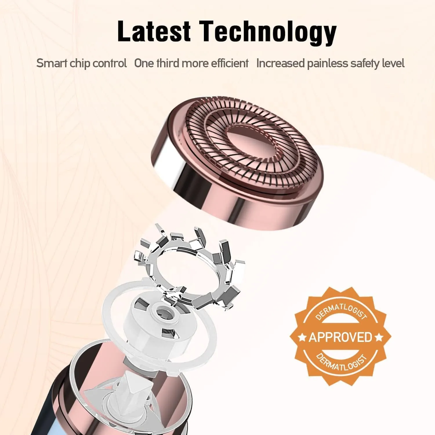 Facial Hair Removal for Women, Hair Removal Device, SEIHAI Rechargeable Hair Remover for Women, Facial Hair Remover for Face, Upper Lip, Chin, Included 2 x Replacement Heads