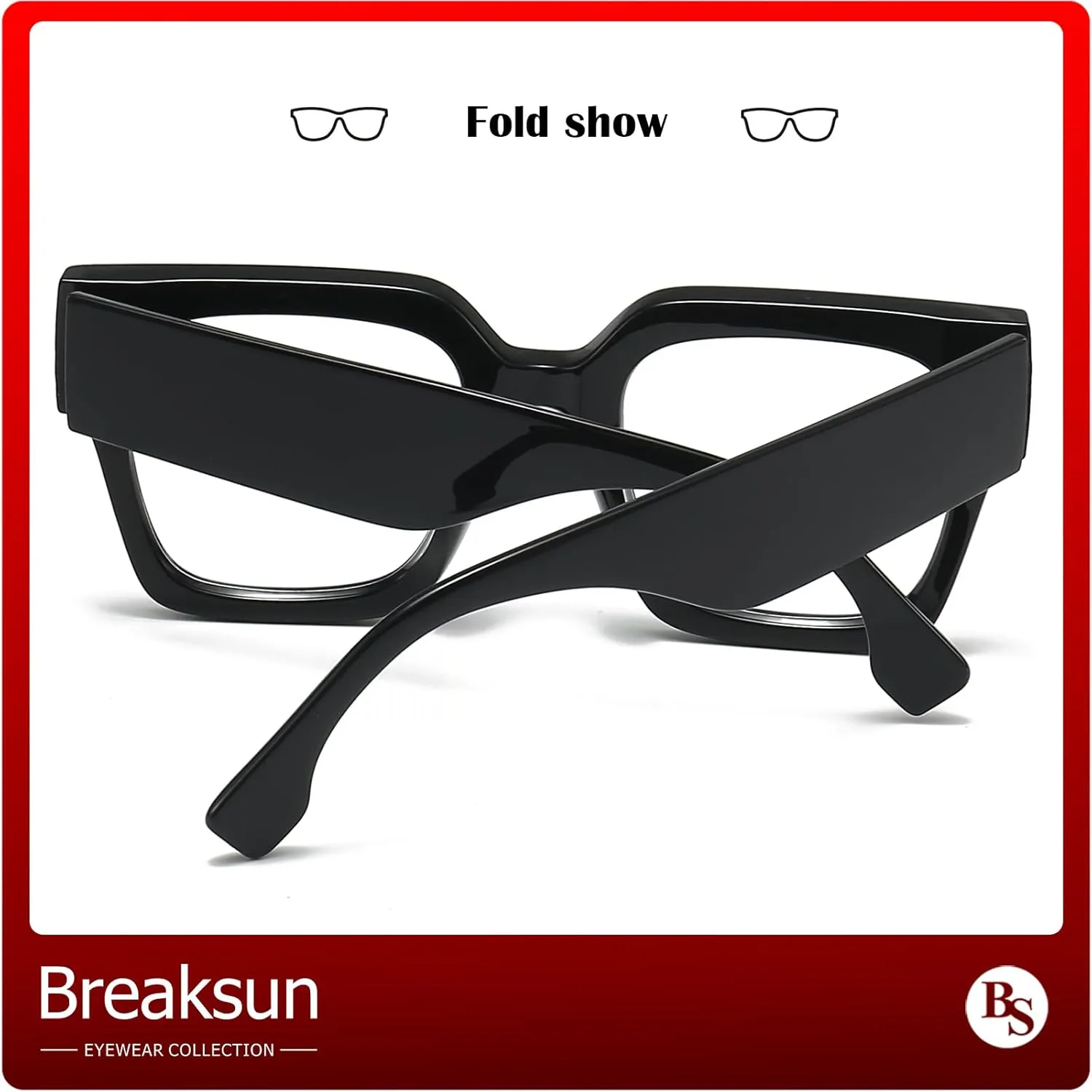 Fashion Oversized Blue Light Blocking Glasses for Women Men Trendy Big Square Frame Computer Eyeglasses