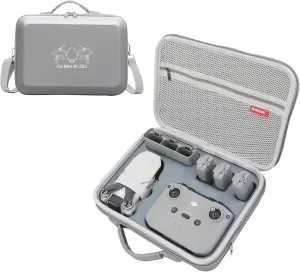 Father&I Drone Mini 4K Min 2 SE/ 2 Combo Accessories Only (Carry-ing) Case Hard Bag-s Travel for DJi Mini 4K Min 2 SE/2 Storage Protective Two Way Zipper WP Case, Grey (NOT Silicone)