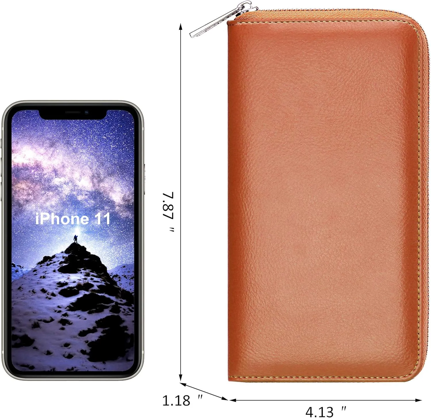 FEITH&FELLY Large Capacity Credit Card Wallets for Women Long Leather RFID Blocking Accordion Wallet Zip Organizer 36 Slots