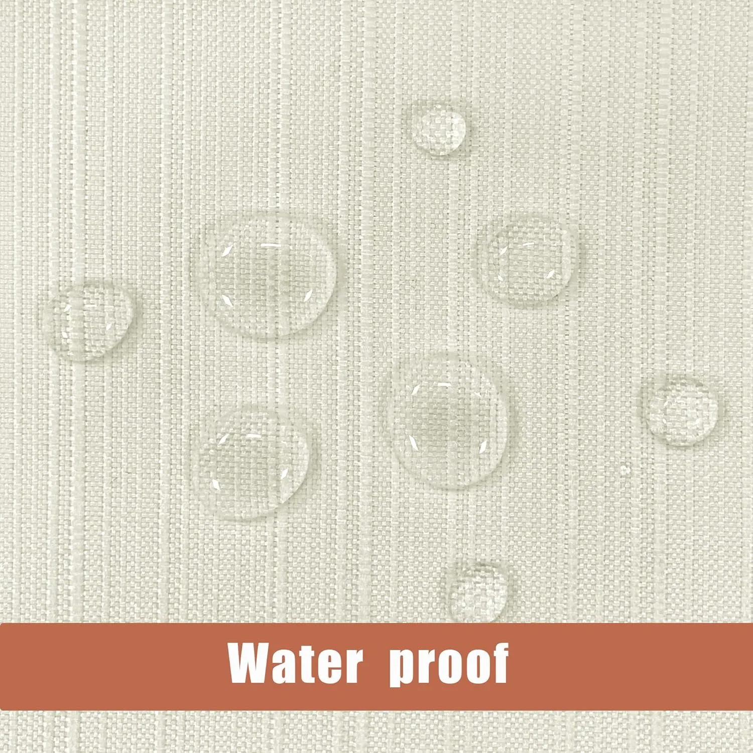 Fitable Ivory Stripe Texture Tablecloth, 2 Pack - 52 x 70 inch - Water and Wrinkle Resisitant Fabric Table Cloth, Rectangle Table Cover for Parties Event Banquet Dinner Holiday