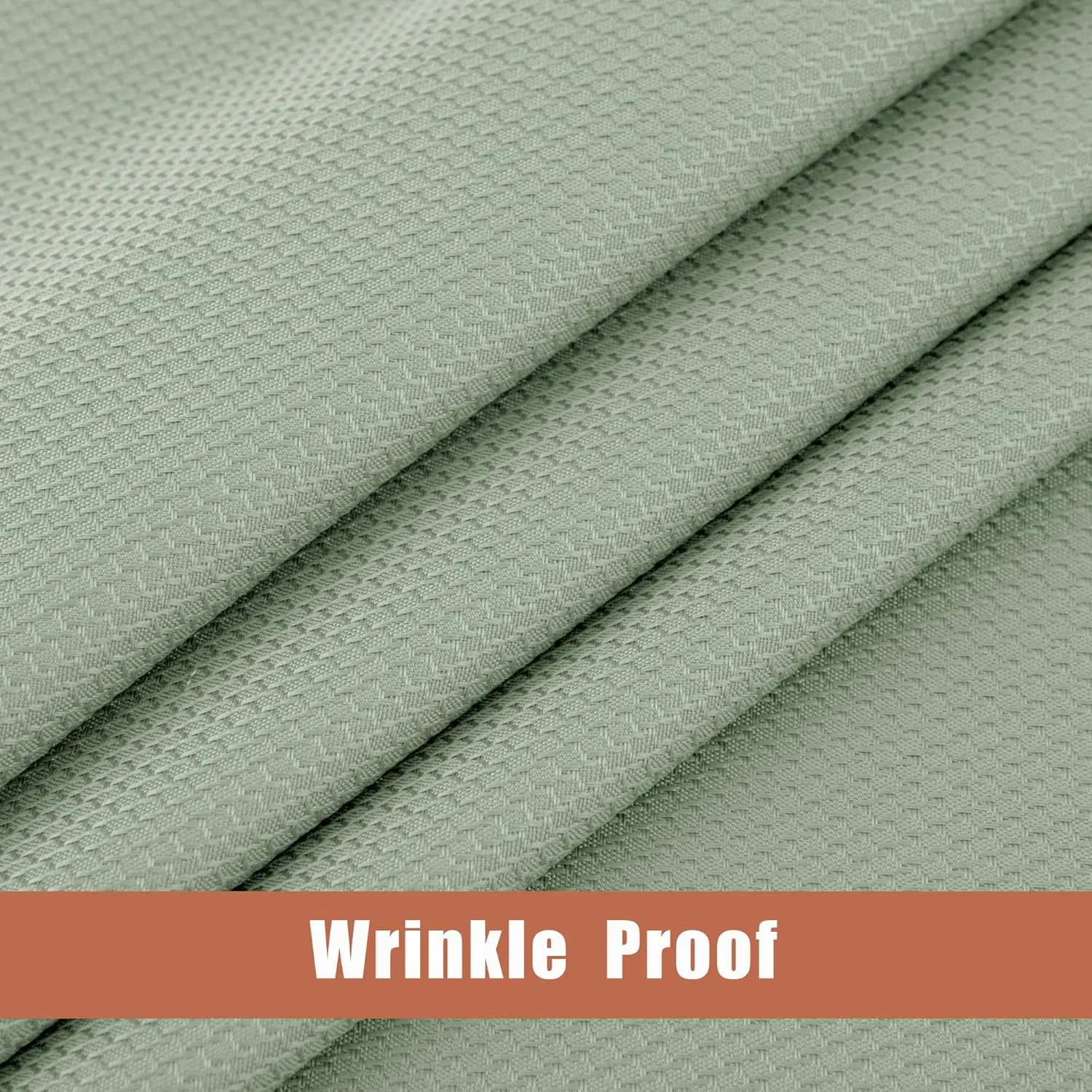Fitable Textured Table Cloth for Rectangle Table, 2 Pack - 52 x 70 inch, Sage Green - Waterproof Heavy Duty Fabric Tablecloth, Jacquard Decorative Table Cover for Dinner Party Banquet Event