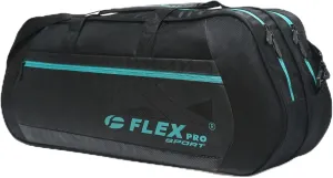 FlexPro Racket Bag for Tennis, Squash, Badminton and Gym, Store 6-10 Rackets Shoes Clothing and Accessories