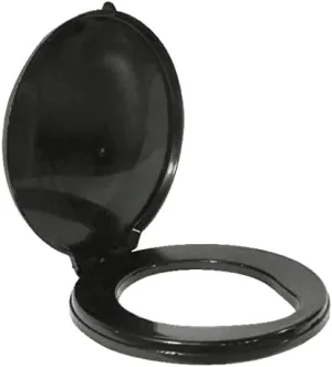 Flip-Top Portable Snap-on Toilet Seat (Commode NOT included) - Use with RESTOP Commode or Standard 5-Gallon Bucket