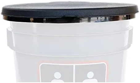 Flip-Top Portable Snap-on Toilet Seat (Commode NOT included) - Use with RESTOP Commode or Standard 5-Gallon Bucket