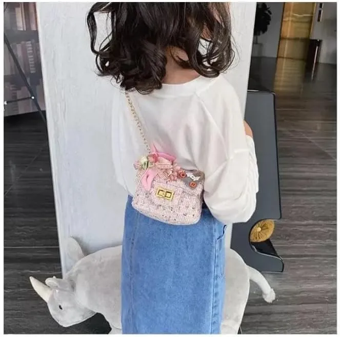 Flower Girls' Small Handbags (Pink)