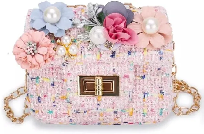 Flower Girls' Small Handbags (Pink)