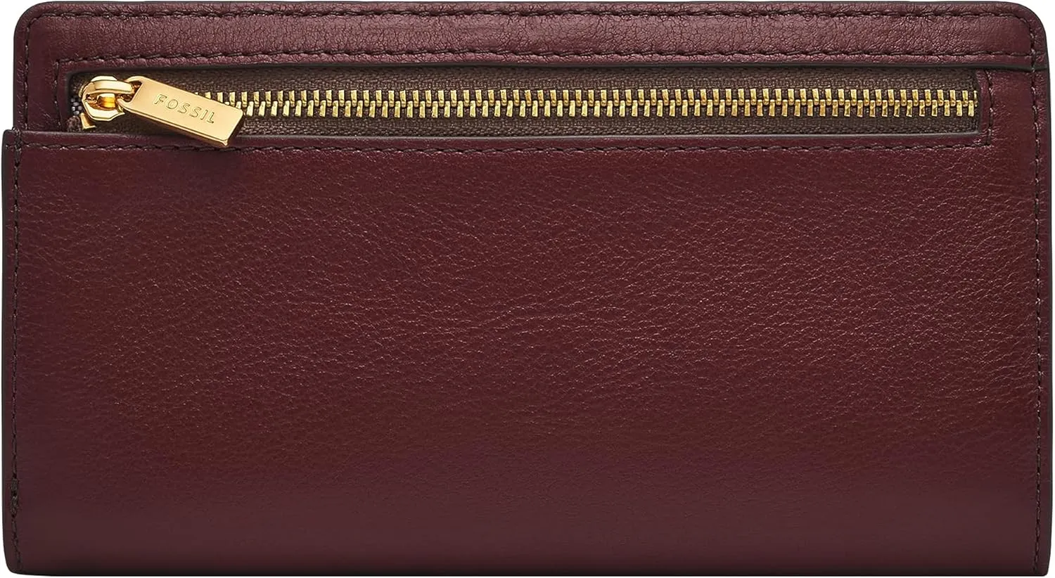 Fossil Liza Slim Bifold Wallet, Mahogany