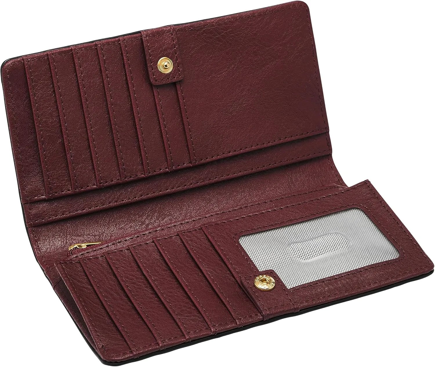 Fossil Liza Slim Bifold Wallet, Mahogany