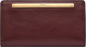 Fossil Liza Slim Bifold Wallet, Mahogany