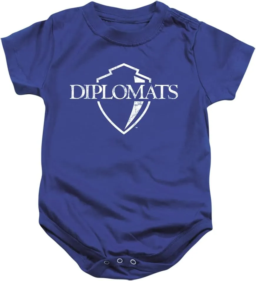 Franklin & Marshall College Official Distressed Primary Logo Unisex Infant Snap Suit for Baby