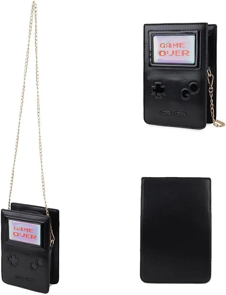 Fun Shape Purse for Women Novelty Handbags Unique Chain Crossbody Bag for Teens with Adjustable Shoulder Strap