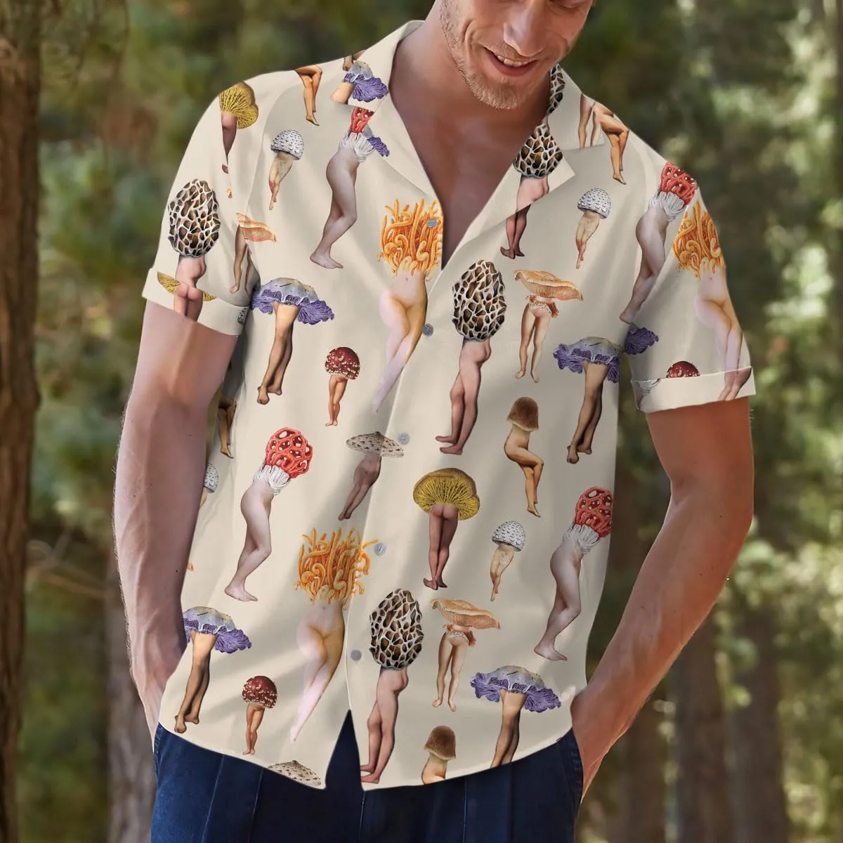 Funny Hawaiian Shirt for Men Casual Summer Shirt for Men Short Sleeve Button Down Shirt