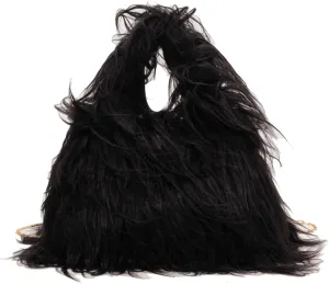 Furry Purse for Women, Faux Fur Bag Y2k Purse Fluffy Tote Bag Fuzzy Crossbody Handbags