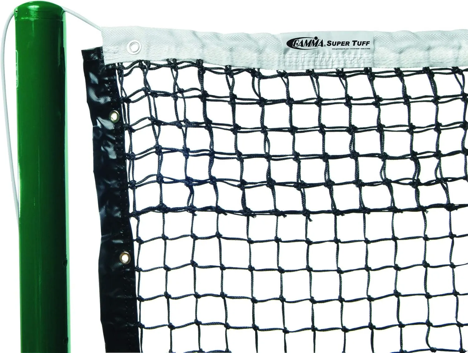 Gamma Premium Tennis Net, Polyester or Vinyl Headband, 2.6 MM to 3.5 MM