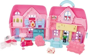 Garneck Fantasy Princess Mini Doll House 1 Set Lights DIY Accessories Safe for Toddlers Role Play for Boys and Girls Random