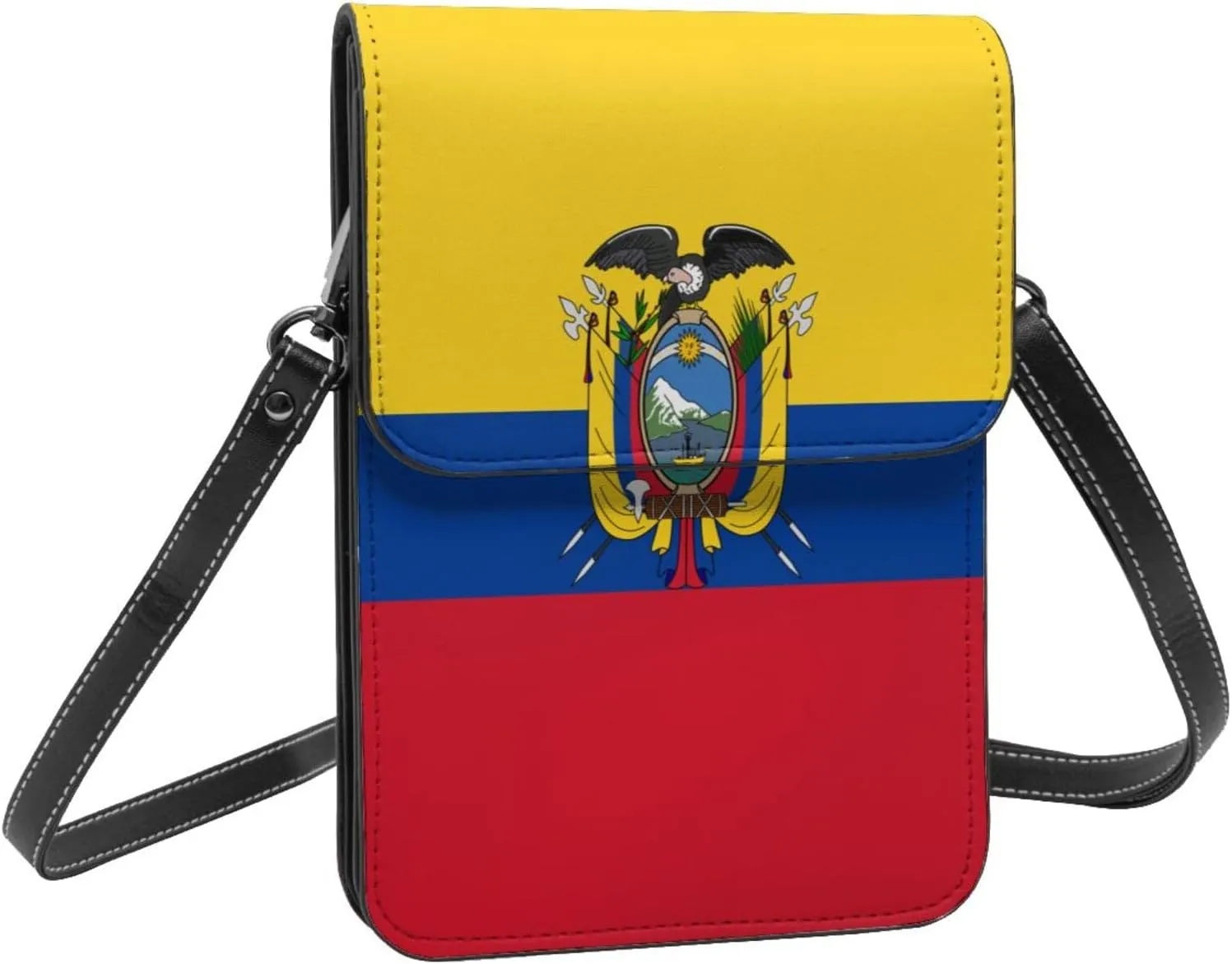 German Germany Flag Small Crossbody Purse Cell Phone Bag for Women