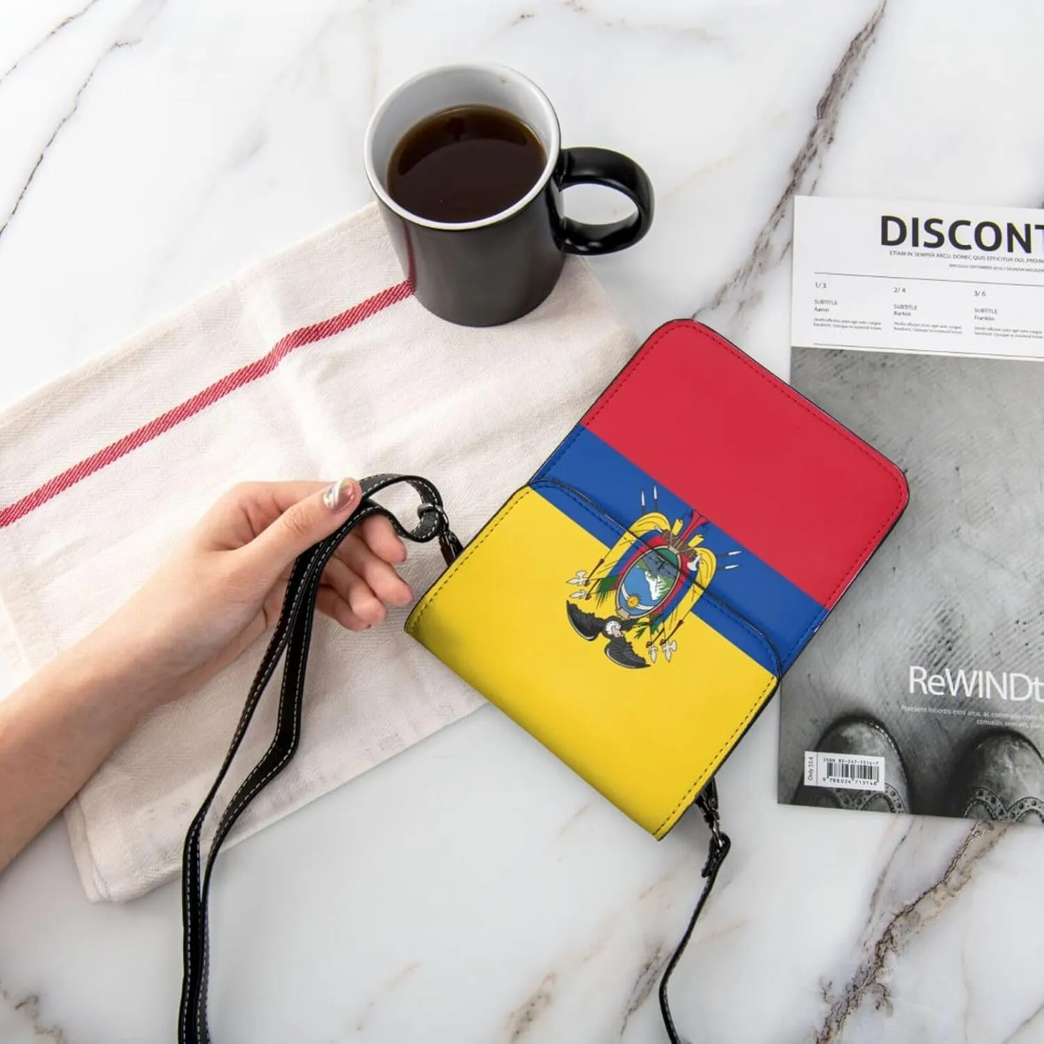German Germany Flag Small Crossbody Purse Cell Phone Bag for Women