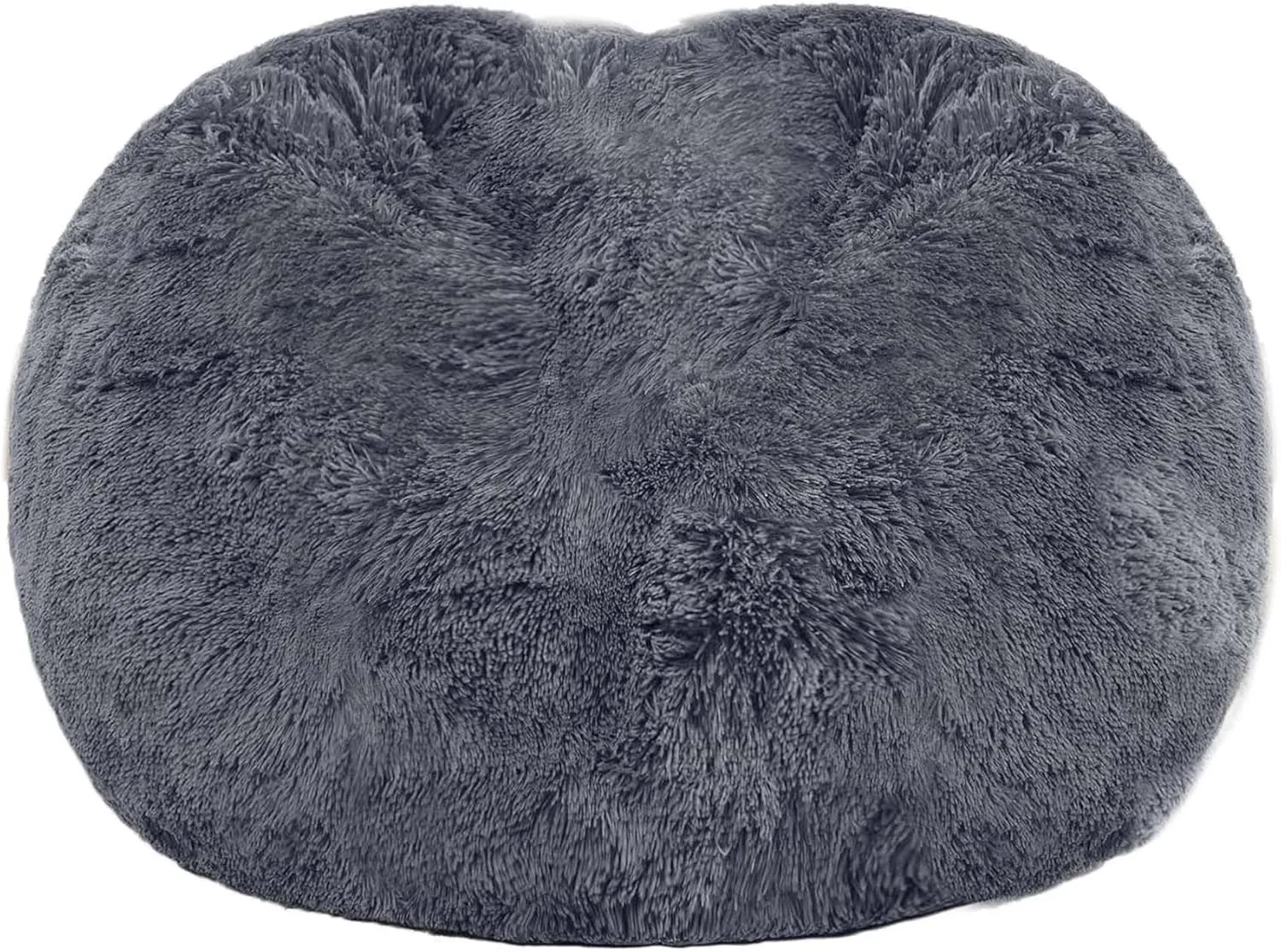 Giant Sherpa Bean Bag Chair Cover, Ultra Soft Bean Bag Bed (No Filler, Cover only), Large Round Soft Fluffy Bean Bag for Adults, Machine Washable Big Size Bean Bag Covers