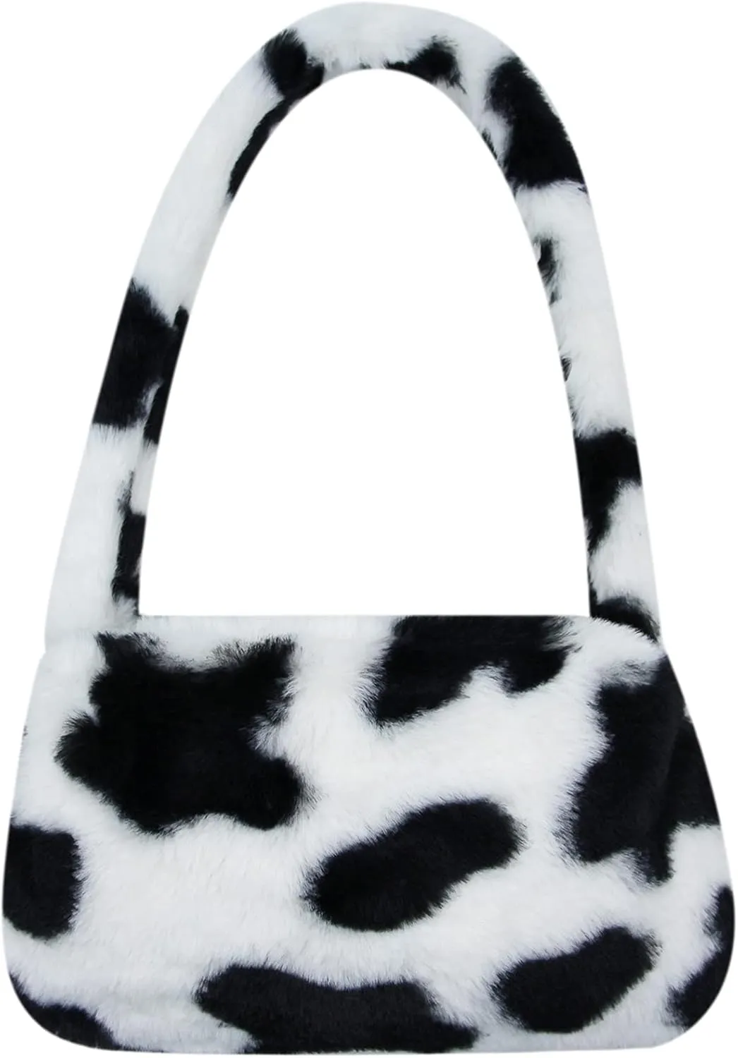 Girls Women Shoulder Clutch Purse Underarm Bag Fluffy Fuzzy Faux Fur Mini Cute Tote Handbag