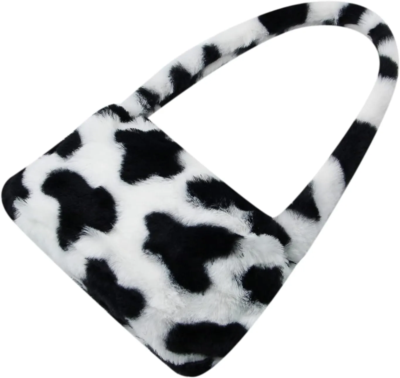Girls Women Shoulder Clutch Purse Underarm Bag Fluffy Fuzzy Faux Fur Mini Cute Tote Handbag