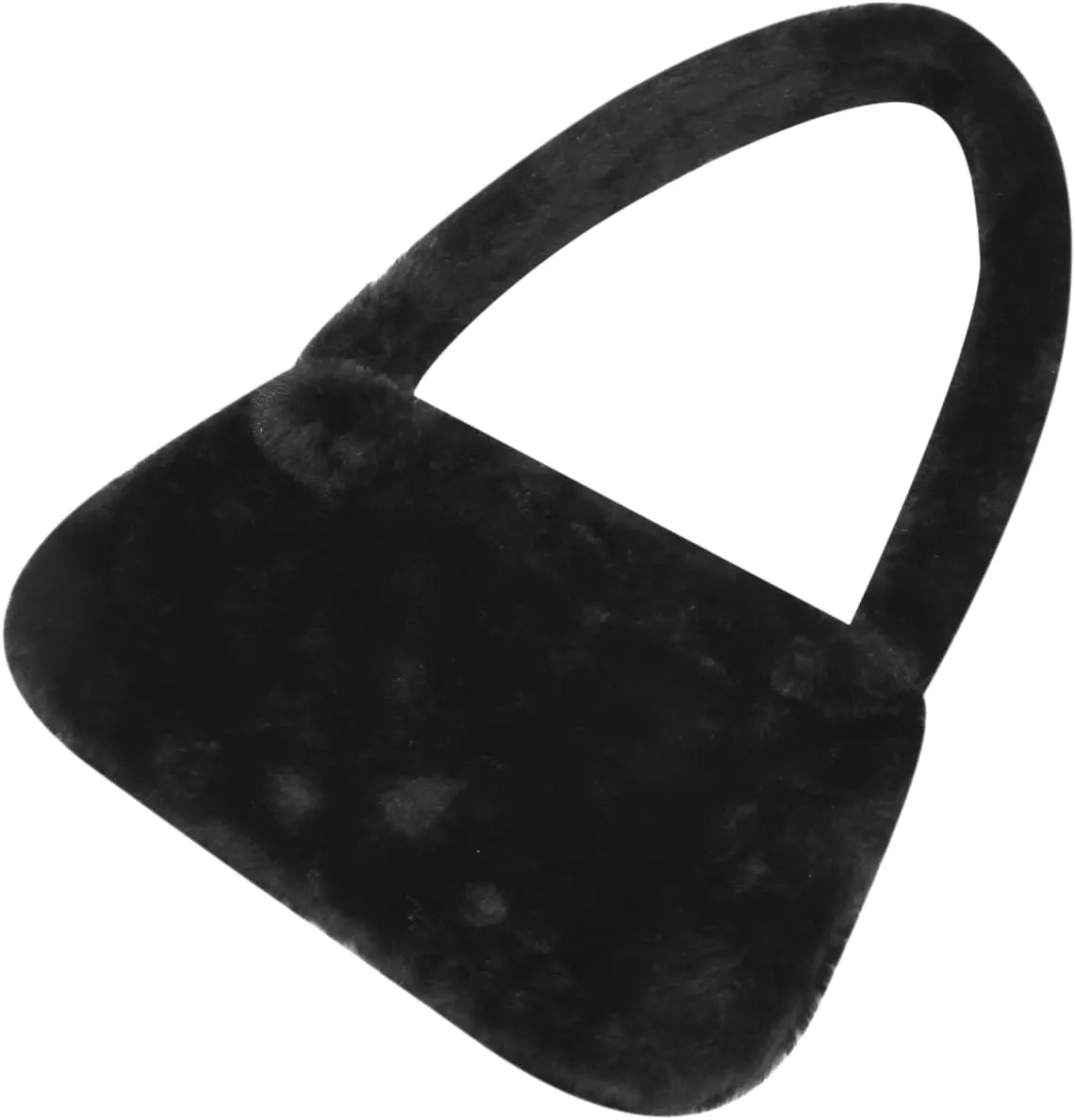 Girls Women Shoulder Clutch Purse Underarm Bag Fluffy Fuzzy Faux Fur Mini Cute Tote Handbag