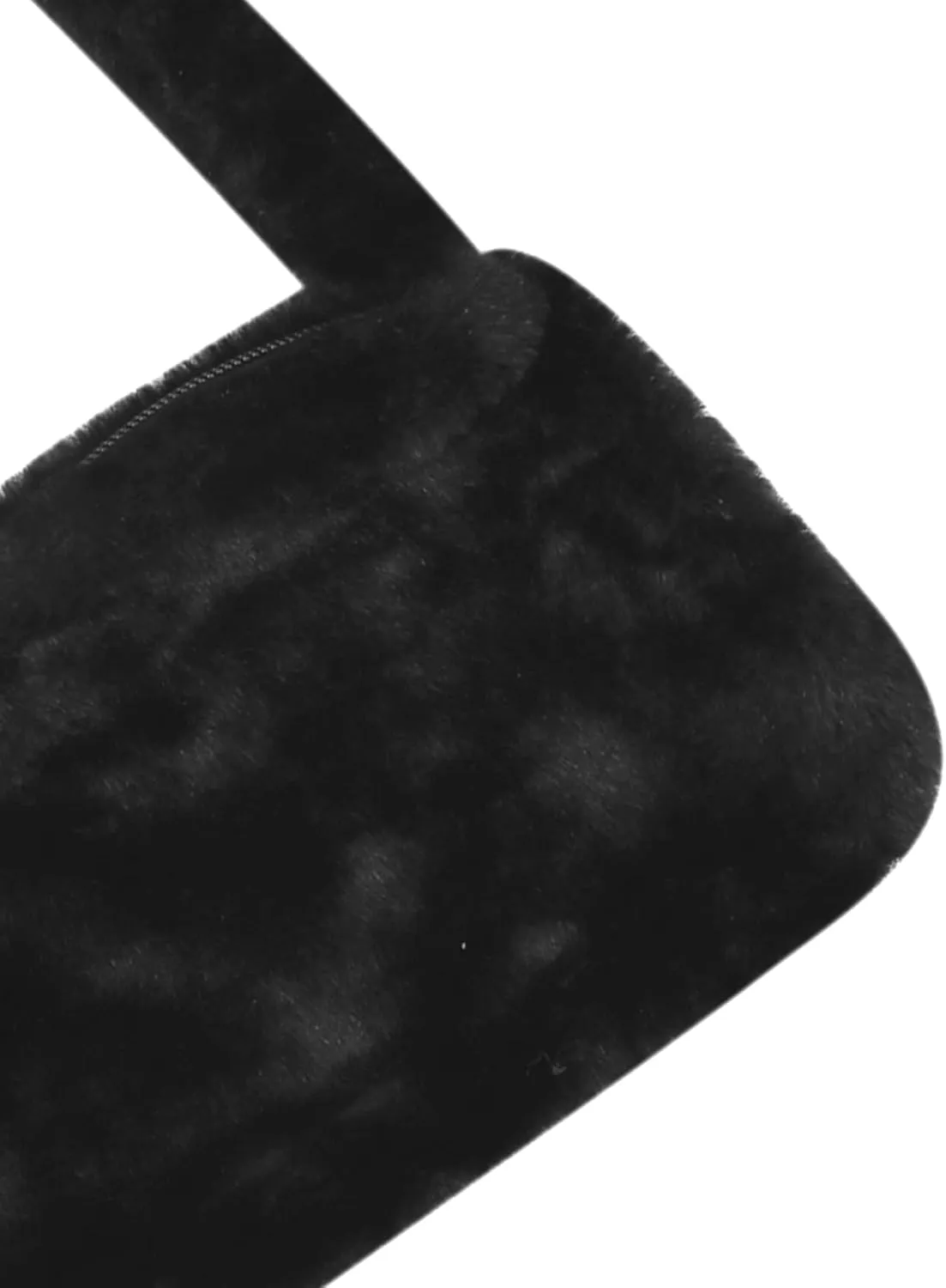 Girls Women Shoulder Clutch Purse Underarm Bag Fluffy Fuzzy Faux Fur Mini Cute Tote Handbag