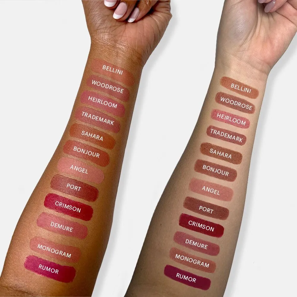 Glo Skin Beauty Suede Matte Lip Crayon (Heirloom) - Longwearing Formula Stays On All Day, With Conditioning Shea Butter   Mango Seed Oil for a Velvety Smooth Finish