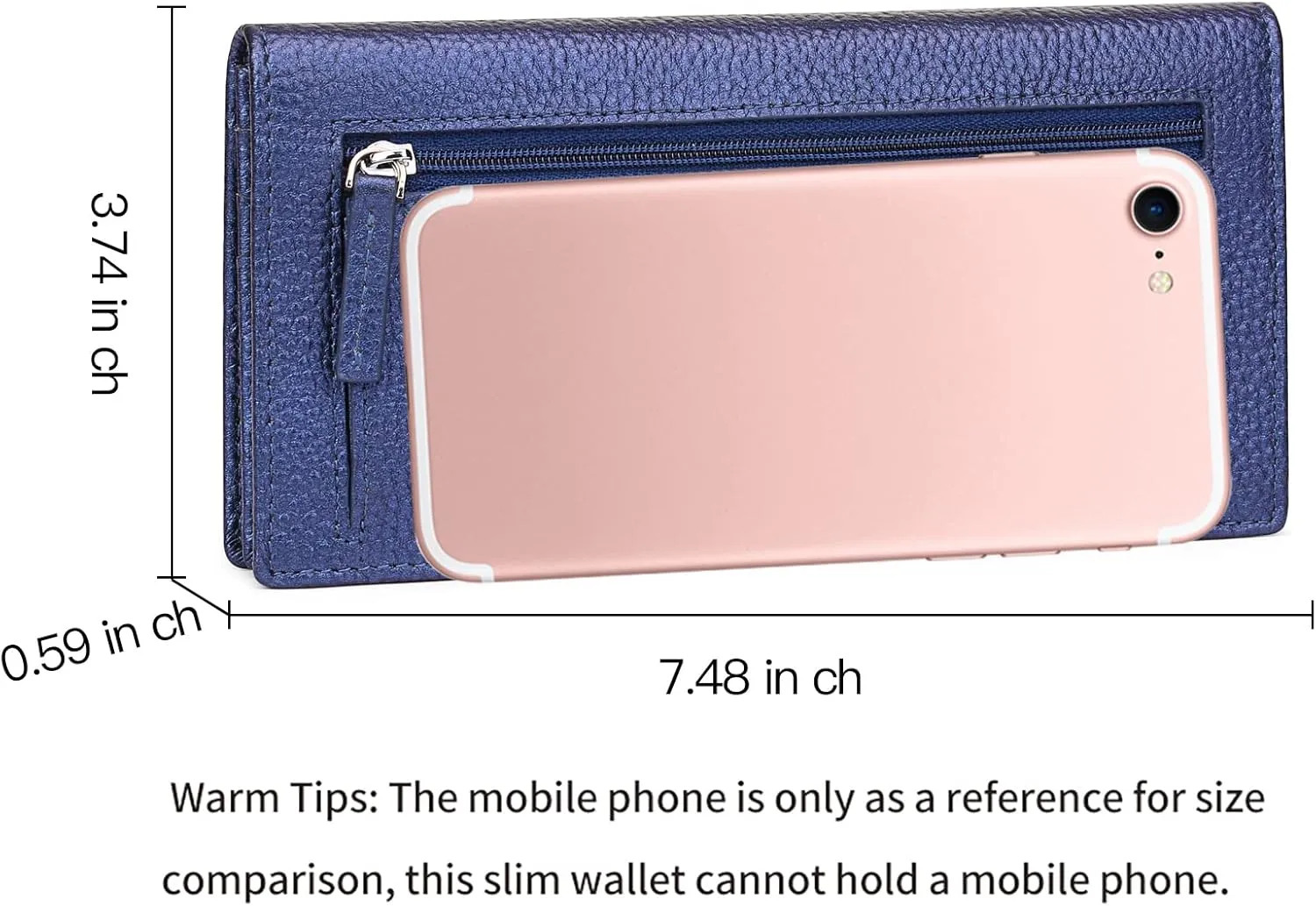 GOIACII Wallets for Women RFID Blocking Ultra Slim Real Leather Credit Card Holder Clutch