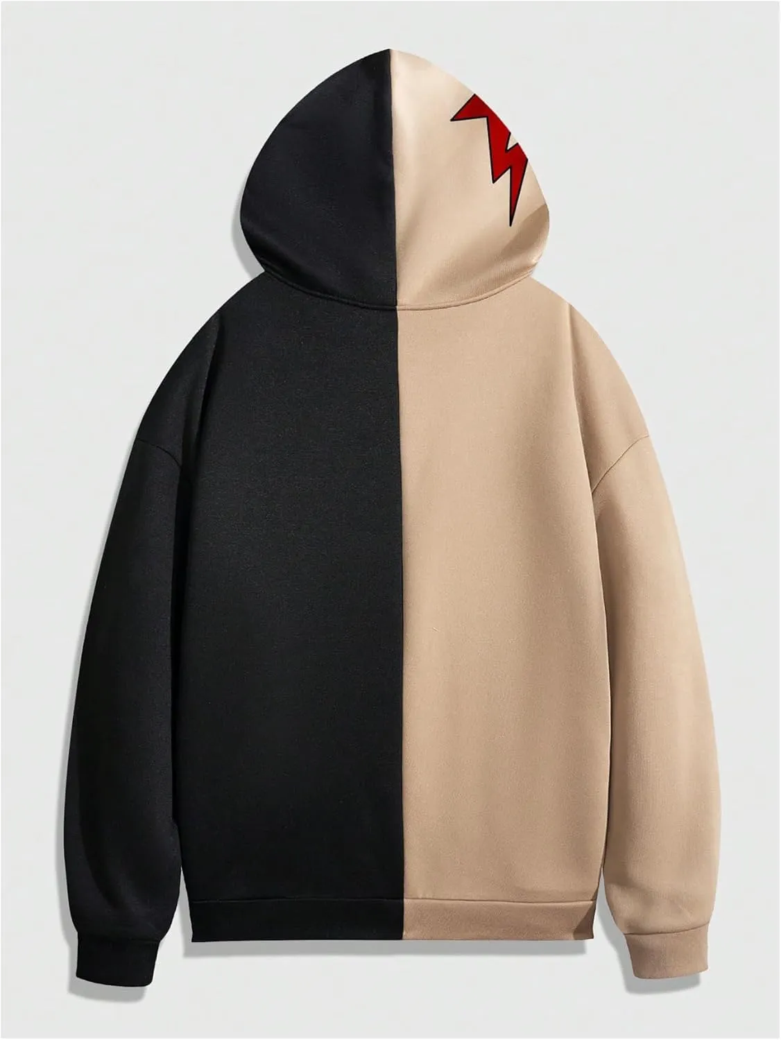 GORGLITTER Y2k Zip Up Hoodies for Men Graphic Sweatshirts long Sleeve Designer Hoodies Pullover Streetwear