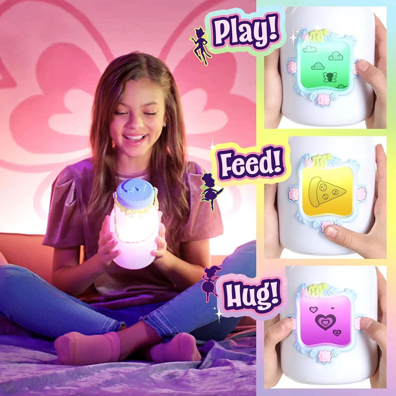 Got2Glow Fairies Got2Glow Fairy Finder - Electronic Fairy Jar Catches 30  Virtual Fairies - Got to Glow (Blue)