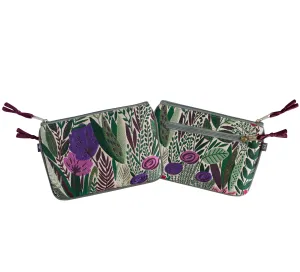 Green Jacquard Juliet Coin Purse by Earth Squared