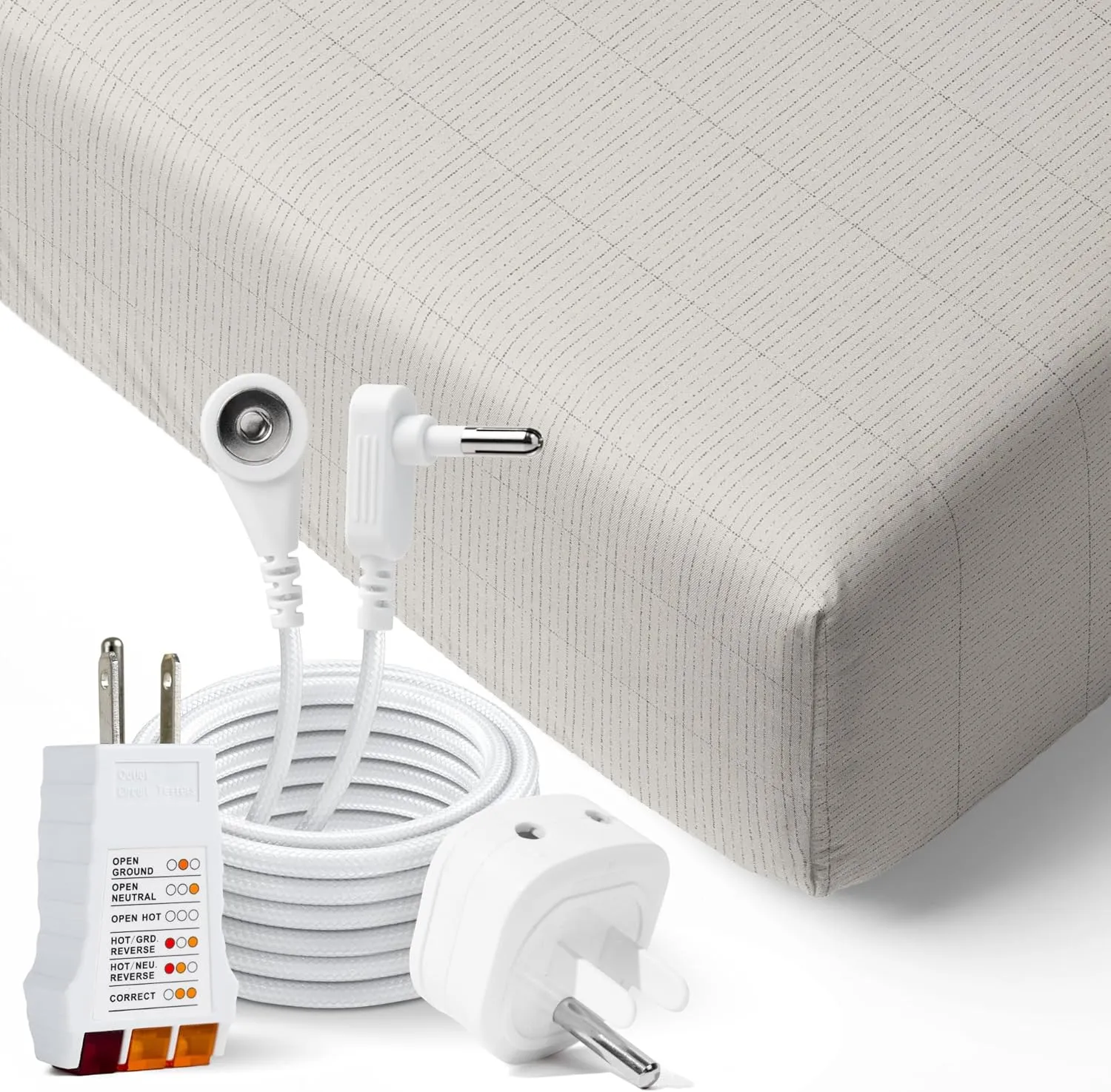 GroundLuxe Organic Fitted Grounding Sheet for a King Size Bed