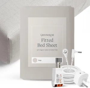 GroundLuxe Organic Fitted Grounding Sheet for a King Size Bed